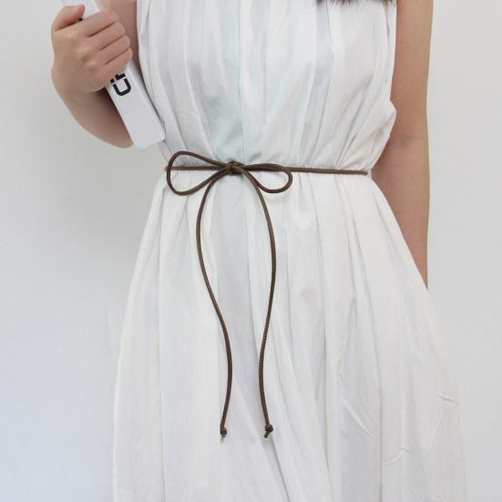 Женский ремень Имитация Тонкий ремень Пальто Пояс Повседневный Офисный Платья Рубашки Свитера Кожа Износостойкий