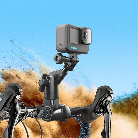 Bike Handlebar Action Camera Mount for Insta 360 X2 X3 X4 360 Degrees Rotatable Motorbike Bike Handle Grip Sports Camera Bracket