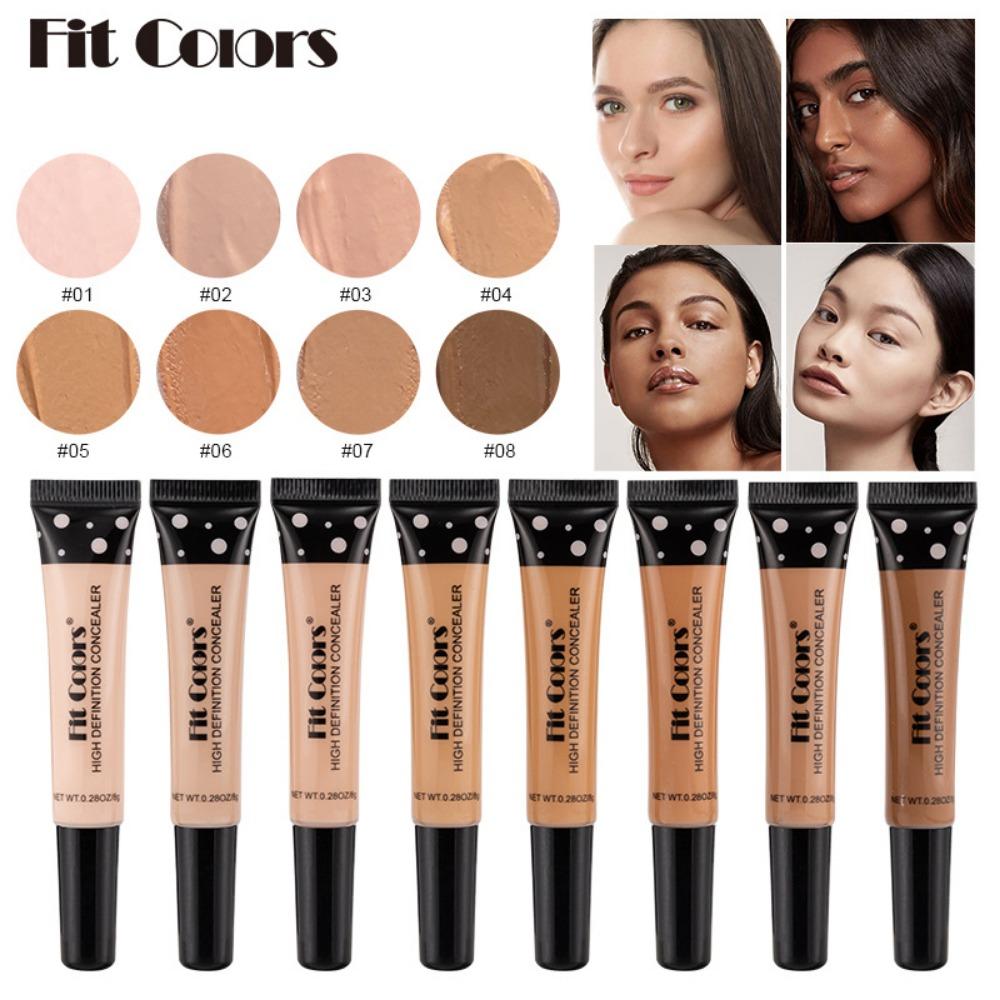 Fit Colors 8 Color Hose Concealer Concealment Repair Nourishing Liquid Foundation To Cover Dark Circles Acne Spots