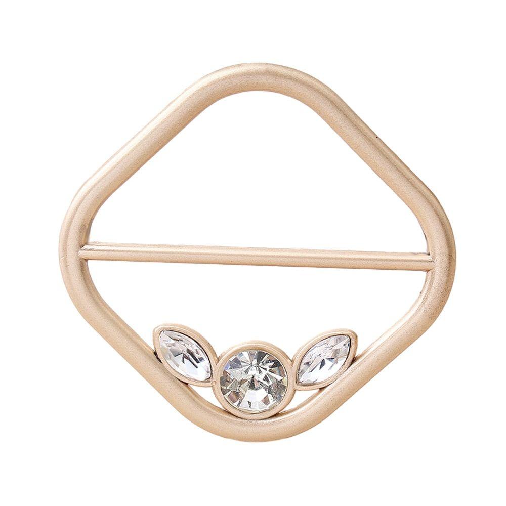 4Pcs Versatile Silk Clasp Clips T-Shirt Clip Shawl Buckle Scarf Ring Waist Buckle Scarf Buckle