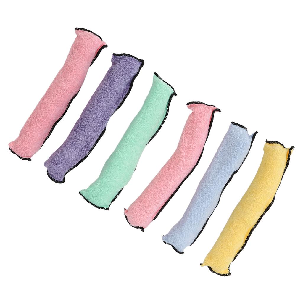 Heatless Curlers Safe Lightweight Portable Sponge Hair Rollers for Women Girls Children 6pcs