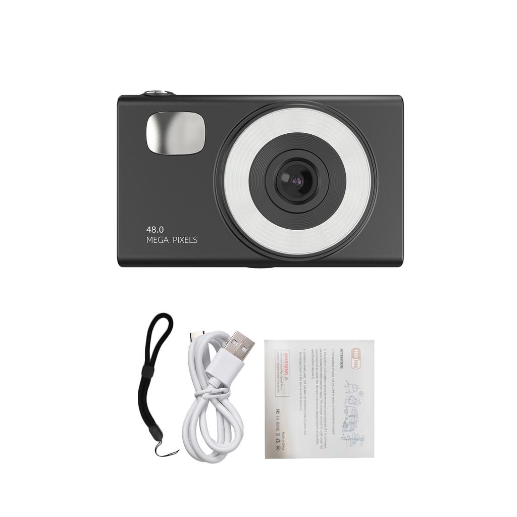 1080P Digital Camera Digital Video Camera 48MP 2.8 Inch Screen Auto 16X Zoom Built-in LED Fill Light for Teens Students Friends