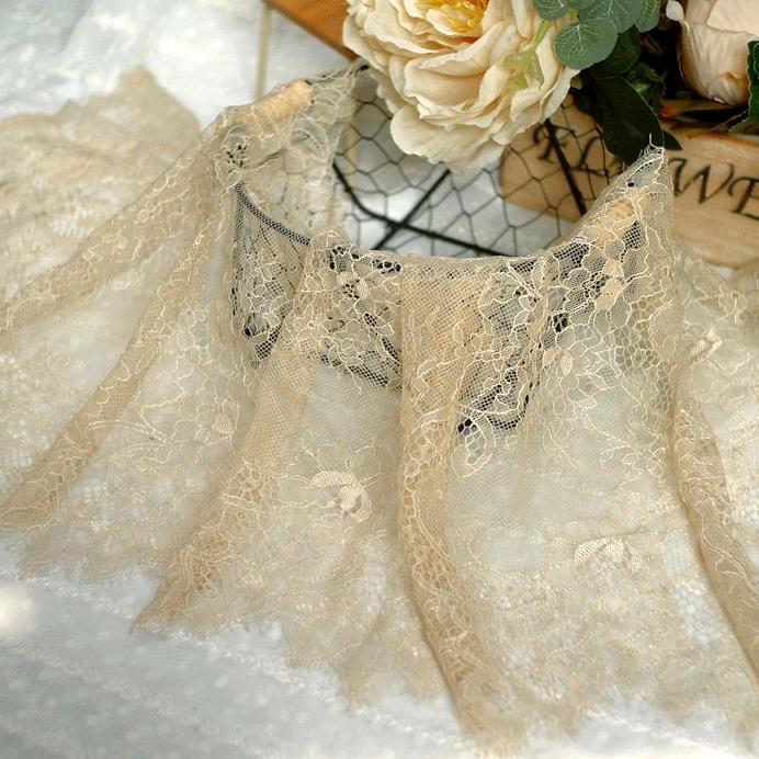 3 метра кружевная бейка для ресниц, ширина 35 см, высококачественное кружево для ресниц, юбка «сделай сам», удлиняющая одежда, швейная ткань, кружевная ткань