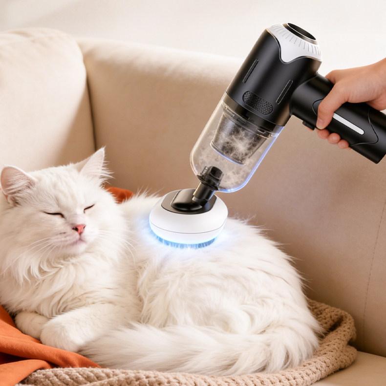 Wireless Handheld Portable Vacuum Cleaner, Mini Vacuum for Car Home Pet Hair Removal with Multiple Nozzles