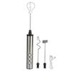 Stainless Steel Milk Frother USB Charging Handheld Electric Egg Beater for Home Kitchen