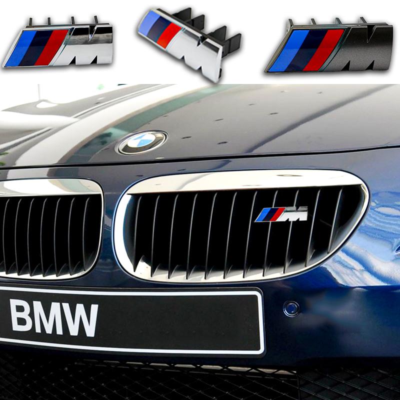 EDIS9 Car Exterior Styling 3D ABS Front Grille Badge For BMW X1 X2 X3 M Logo X4 X5 X6 G01 Emblem E84 E46 E83 F39 F30 F48 Accessories