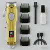 Профессиональная электрическая машинка для стрижки волос и триммер с титановым лезвием и цифровым дисплеем