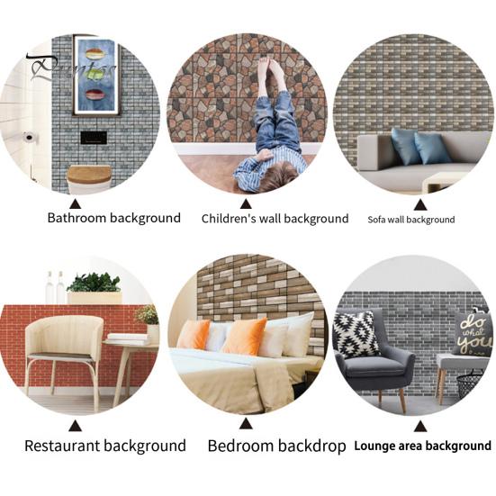 10/20 шт 30x30 см 3D кирпичная стеновая панель водонепроницаемая ПВХ самоклеящаяся съемная гостиная ванная спальня стена деревянная зернистая декоративная наклейка