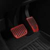 Suitable for Tesla Model3/Y Accelerator Brake Rest Pedal Aluminum Alloy Protective Cover Red