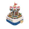 ROBOT PLAZA Building Blocks Toy, Music Box, Educational Toy for Boys and Girls, Merry-Go-Round, Birthday Gift (Merry-Go-Round)