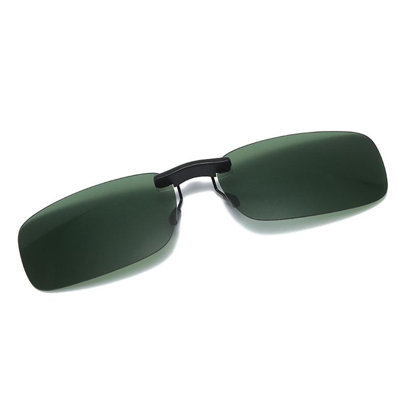 1 шт., поляризационные очки унисекс с зажимом для вождения, солнцезащитные очки дневного видения UV400, линзы для вождения, ночного видения, солнцезащитные очки для верховой езды, зажим для очков