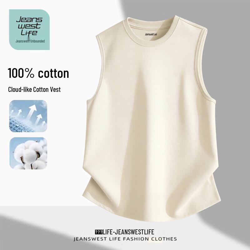 JEANSWEST LIFE Унисекс Майка-жилет 100% Хлопок