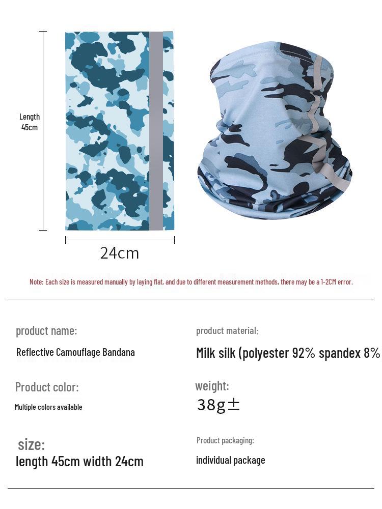 Быстросохнущий многофункциональный шарф для защиты от солнца для велоспорта и спорта