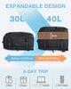 Рюкзак большой емкости компрессионный дорожный рюкзак бизнес 40л расширяемый рюкзак 17 дюймов ПК A4 с сумкой для обуви водонепроницаемый ударопрочный дорожный бизнес