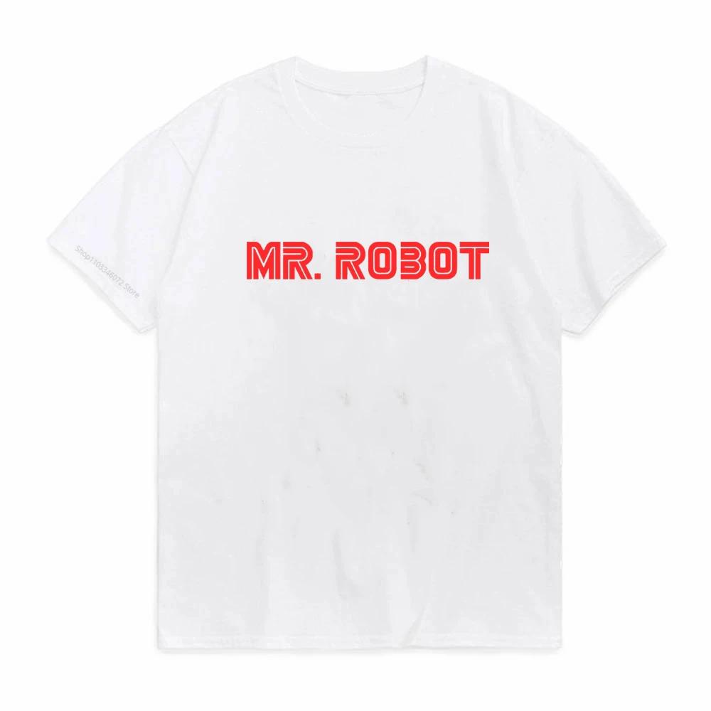 Винтажная забавная футболка Mr Robot унисекс 100% хлопок футболка Fsociety с коротким рукавом футболка хакера F Society Топы гик-футболка Одежда Подарок