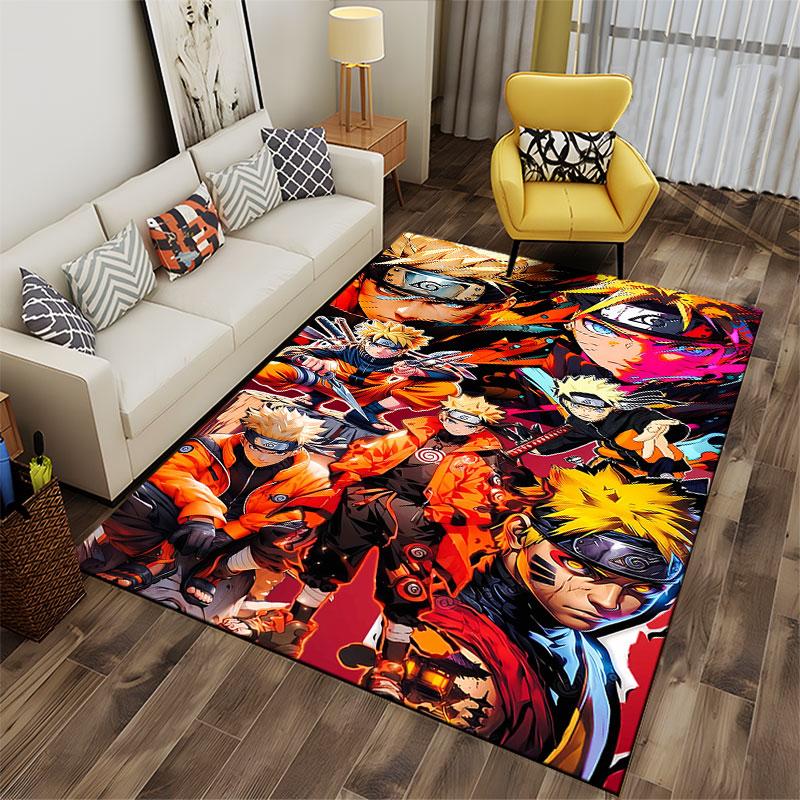 Anime Ninja Warrior Design Carpet suitable as a non-slip mat for the living room or bedroom sofa