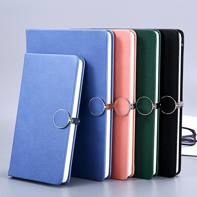 Ready Stock Meng Meng X959 Hardcover Leather Notebook Sewing Binding 80 Sheets-Office Meetings Student Diary Business Gift