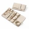 PU Leather Jewelry Storage Bag Roll Up Design Portable Jewelry Pouch Jewelry Roll Bag  Travel Use