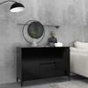 VidaXL Black Buffet 104x35x70 Cm Engineered Wood 806113