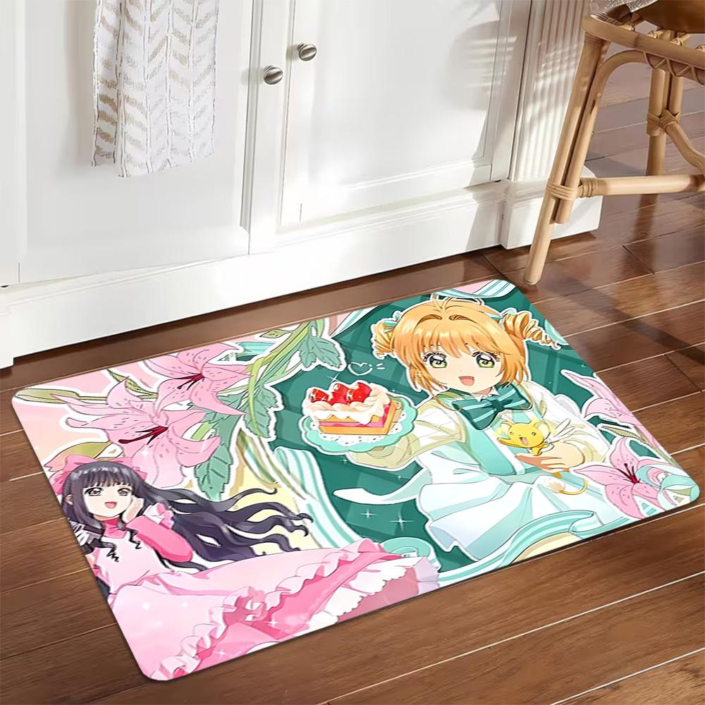Аниме Cardcaptor Sakura Косплей Костюм Набор Украшение, Ковер, Гостиная, Спальня, Нескользящий, Квадратный ковер