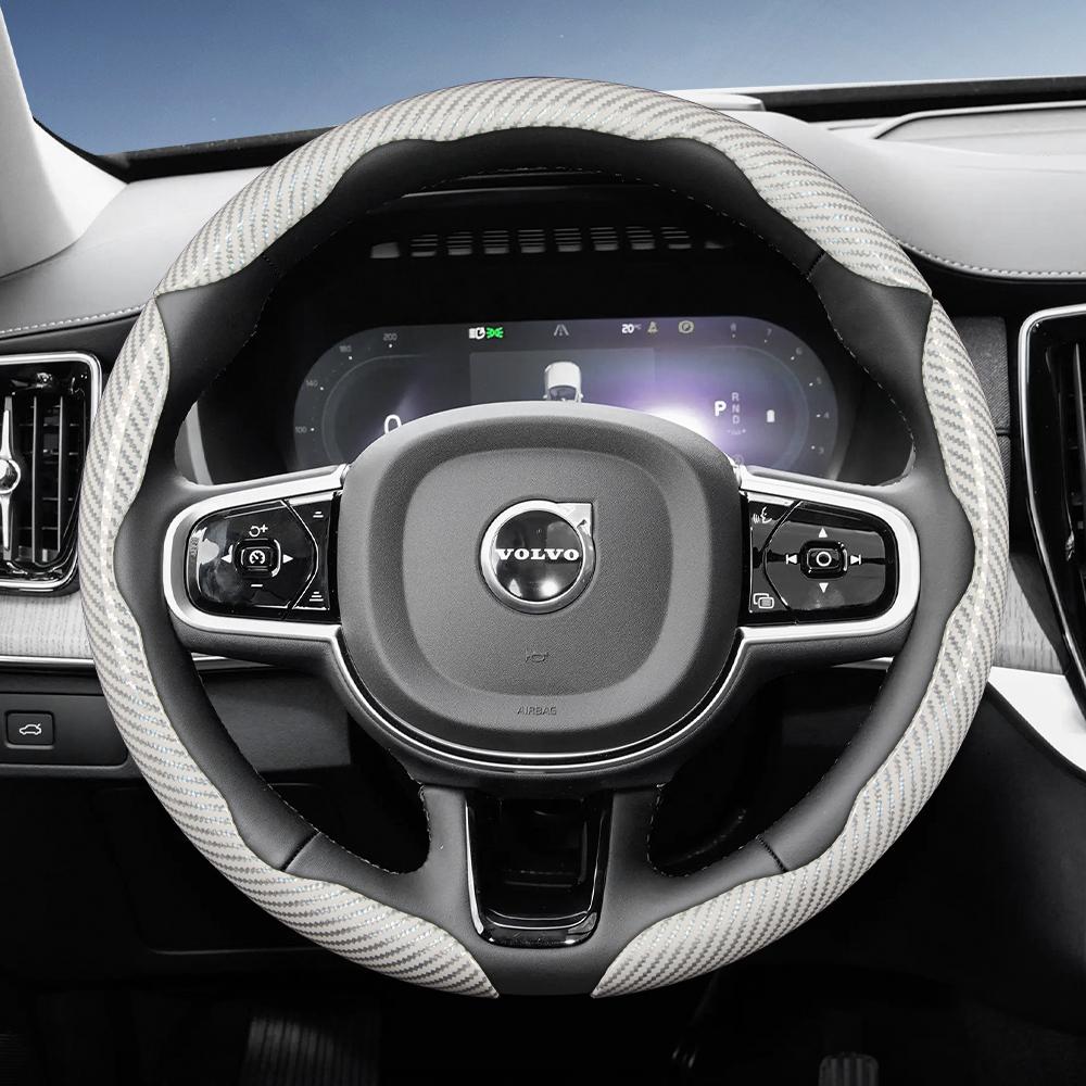 Подходит для чехла на руль Volvo с сегментированным дизайном быстросъемной фиксации, прочный, совместим с моделями, такими как Xc60, Xc40, Ex40, Xc90, S60