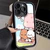 Чехол для телефона iPhone 17 Air 16E 15 16 Pro Max Bubu Dudu Мультяшный Милый Чехол 14 Plus 13 12 Mini Мягкий Силиконовый Fundas