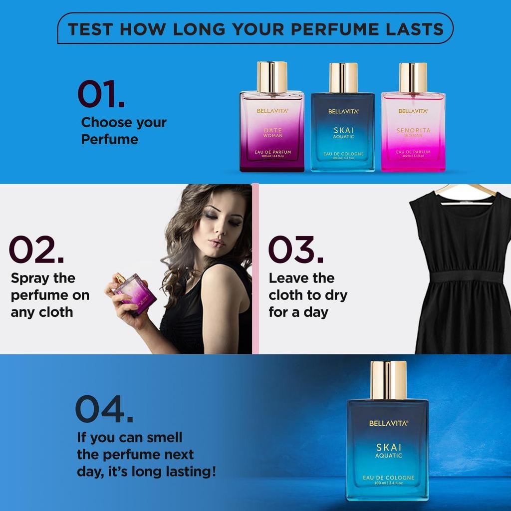Bella Vita Luxury Skai Aquatic Unisex | Long Lasting | 100ml | Perfume for Man and Woman |