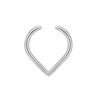 5 шт. Новое кольцо-обманка для септума из нержавеющей стали для женщин и мужчин, фейковое кольцо в нос без прокола, украшение, зажимное кольцо-обруч для носа без прокола