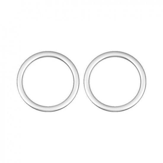 Air Outlet Vent Trim L&R Silver Steel Dashboard For Benz GLS GLE 2016- 2PCS