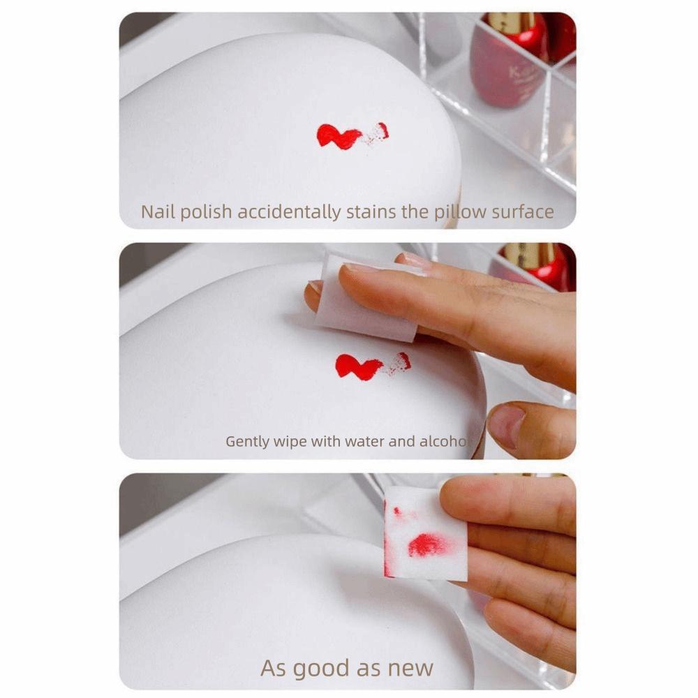 Non-slip Manicure Hand Pillow Wood Stand Manicure Table Mat Nail Hand Holder  Salon Tool