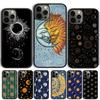 Винтажный чехол для телефона с луной, солнцем и звездами для iPhone 17 Air 13 12 14 15 16 Чехол для Apple Pro Max 6S Plus