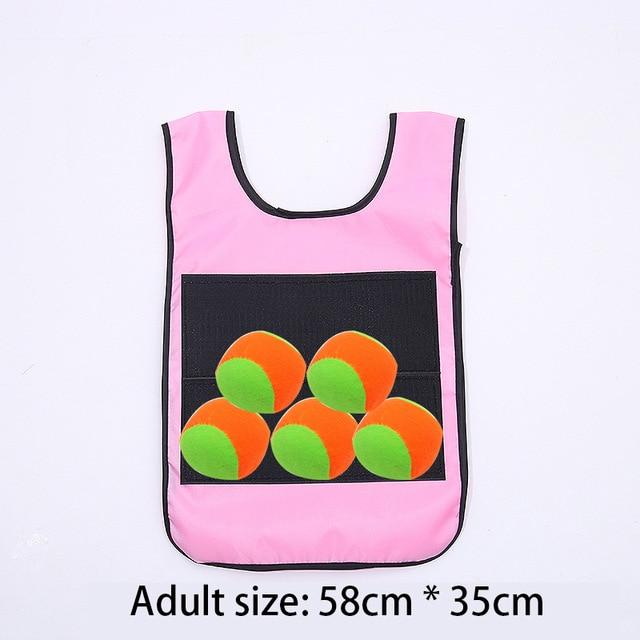 Детский спортивный игровой реквизит, жилет, липкий трикотаж, игровой жилет с липким мячом, игрушки для детей, спортивная забавная игрушка