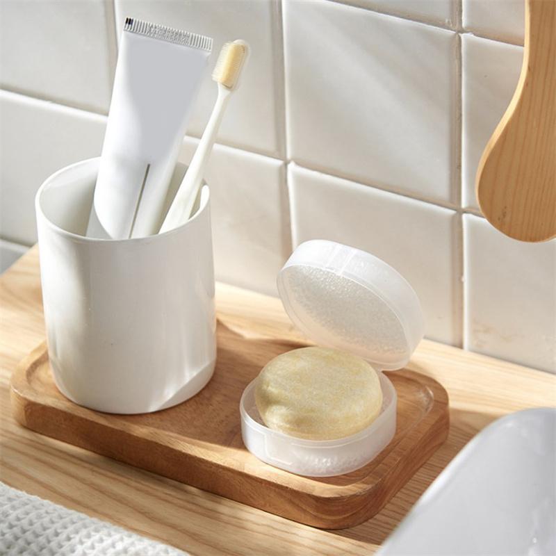 Пластиковая дорожная мыльница Тарелка Чехол Чехол Держатель Контейнер Мыть Душ Дом Душ Ванная Комната Герметичный Чехол для мыла Контейнер для мыла