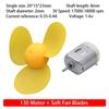 1Set 4WD 130 Small Motor Kit DC 72MM Propeller Durable Four Wheel Drive Motor