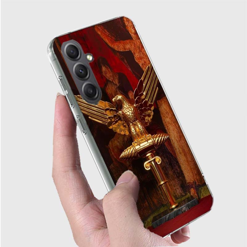 SPQR Roman Imperial Legionv Phone Case for Samsung A16 A26 A36 A56 A17 A37 A57 A07 A06 A02S A03 A04S A05S Galaxy Note 20 10 A50S
