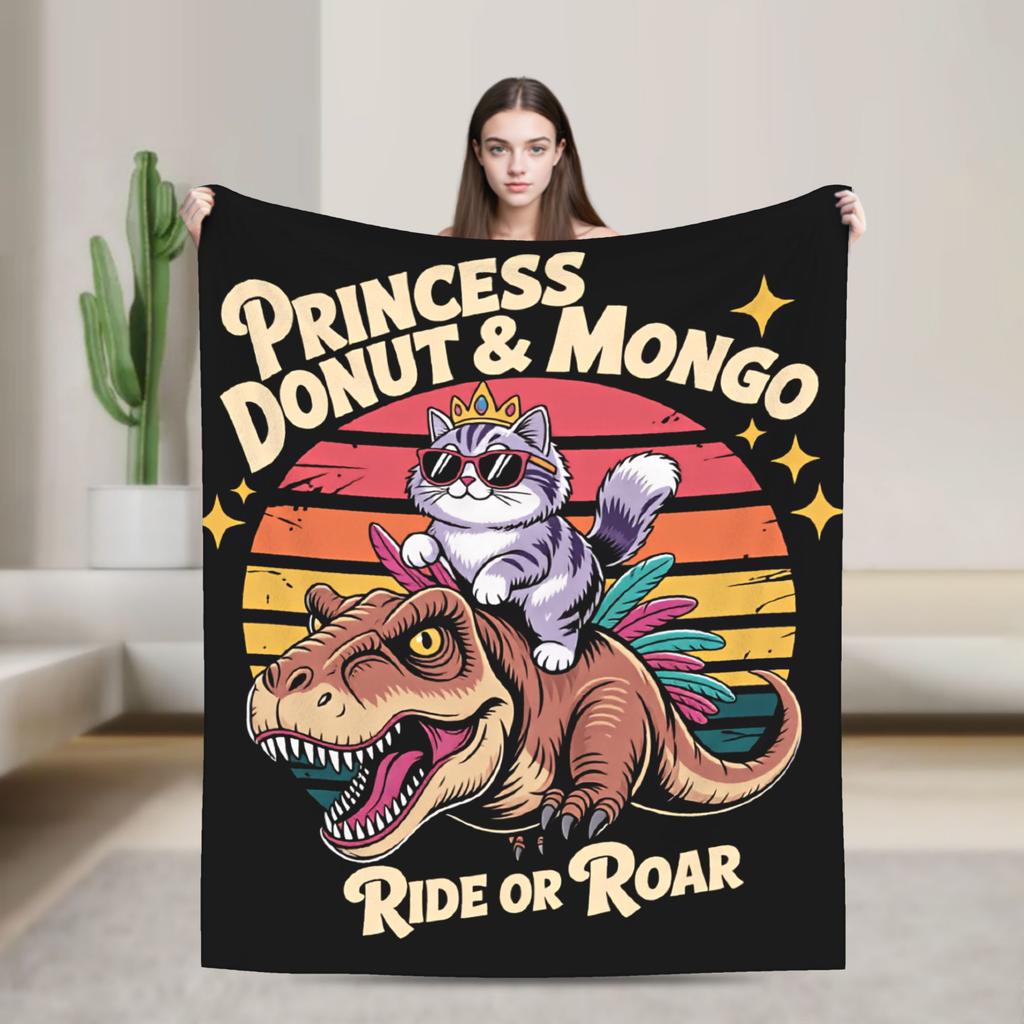 Princess Donut Dungeon Crawler Poster Blankets Quality Warm Comfy Bedding Throws Winter Travel Car Bedroom Casual Bedspread
