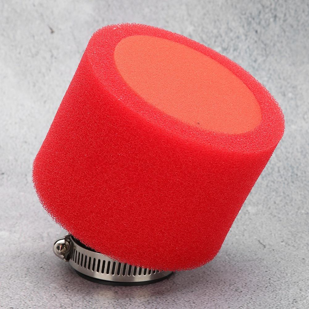 38mm 1.5in 45 degrees  Angled Foam Air Filter Capsule Cleaner for CRF50 XR50 CRF ATV PIT DIRT BIKE 110cc 125cc Red