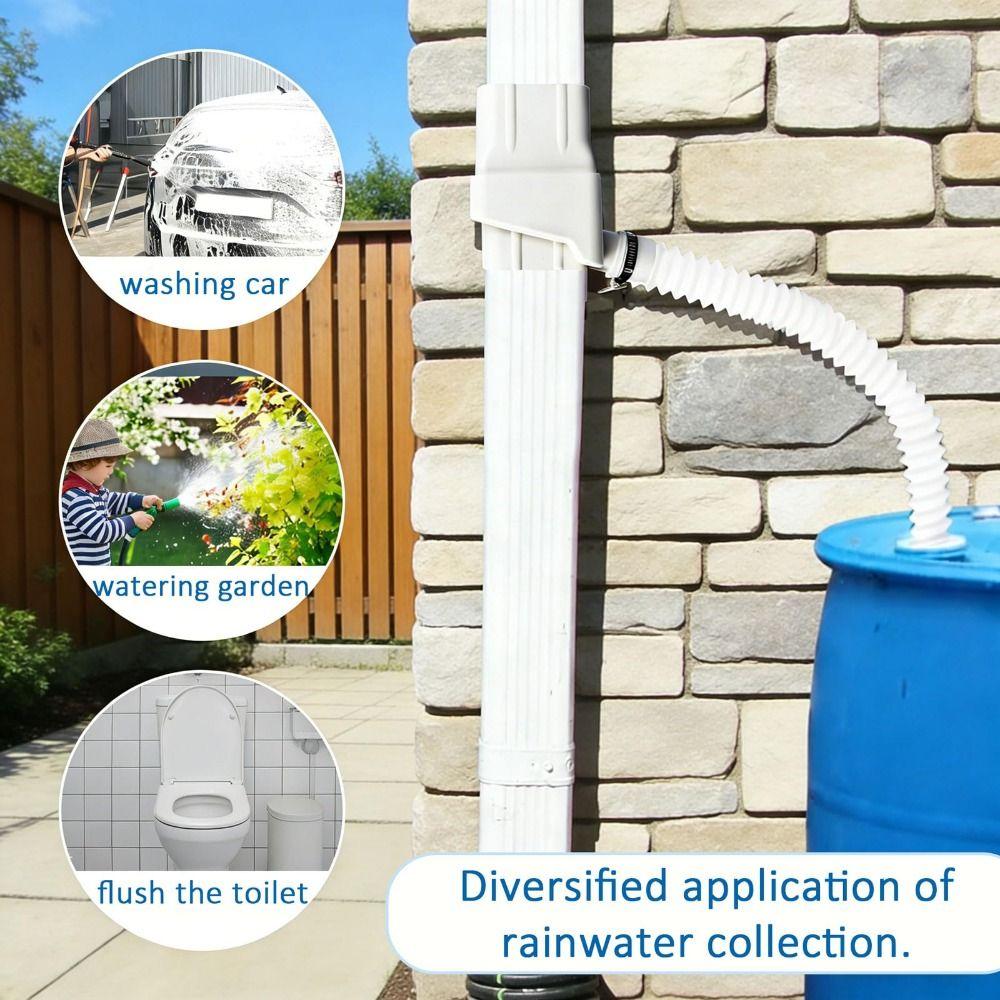 Adjustable Filtration Valve Rainwater Collection System Downspout Diverter System Water Harvesting