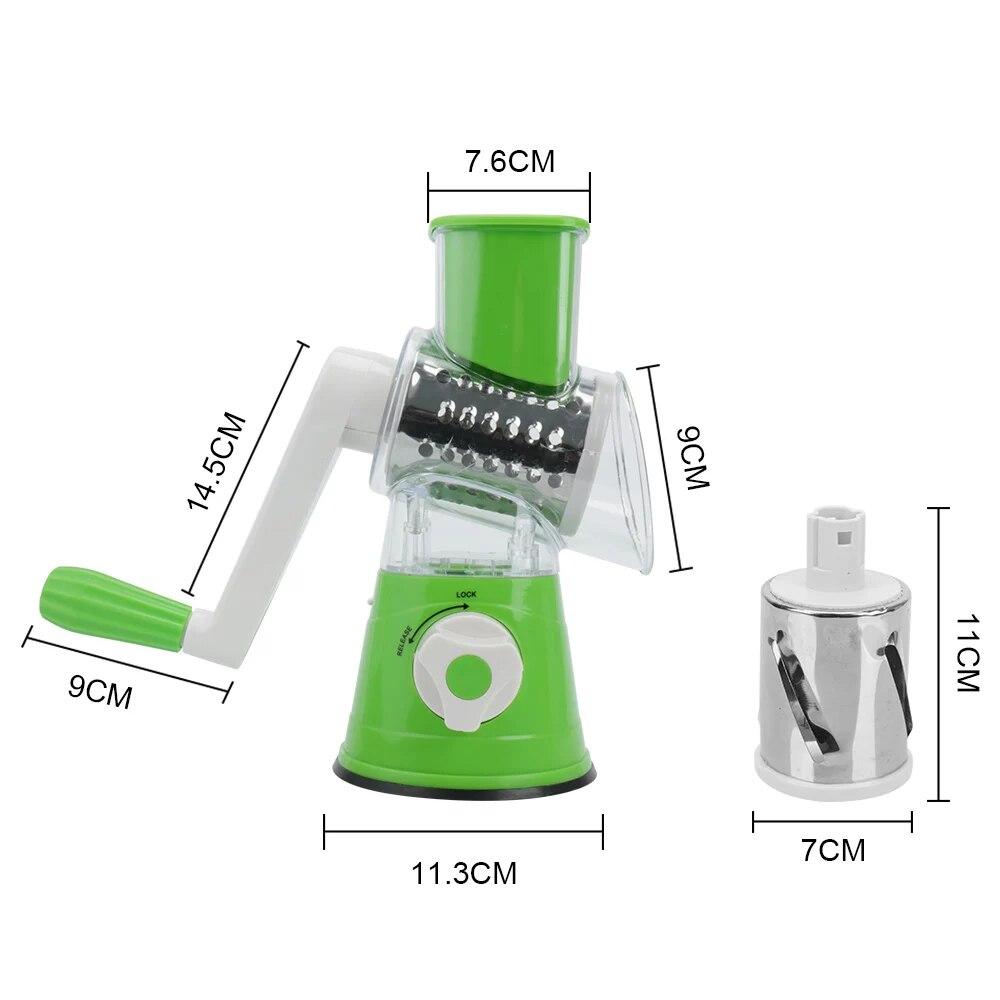 Барабанная терка, кухонные аксессуары, многофункциональная овощерезка для огурцов, картофеля, моркови, арахиса, кухонный комбайн