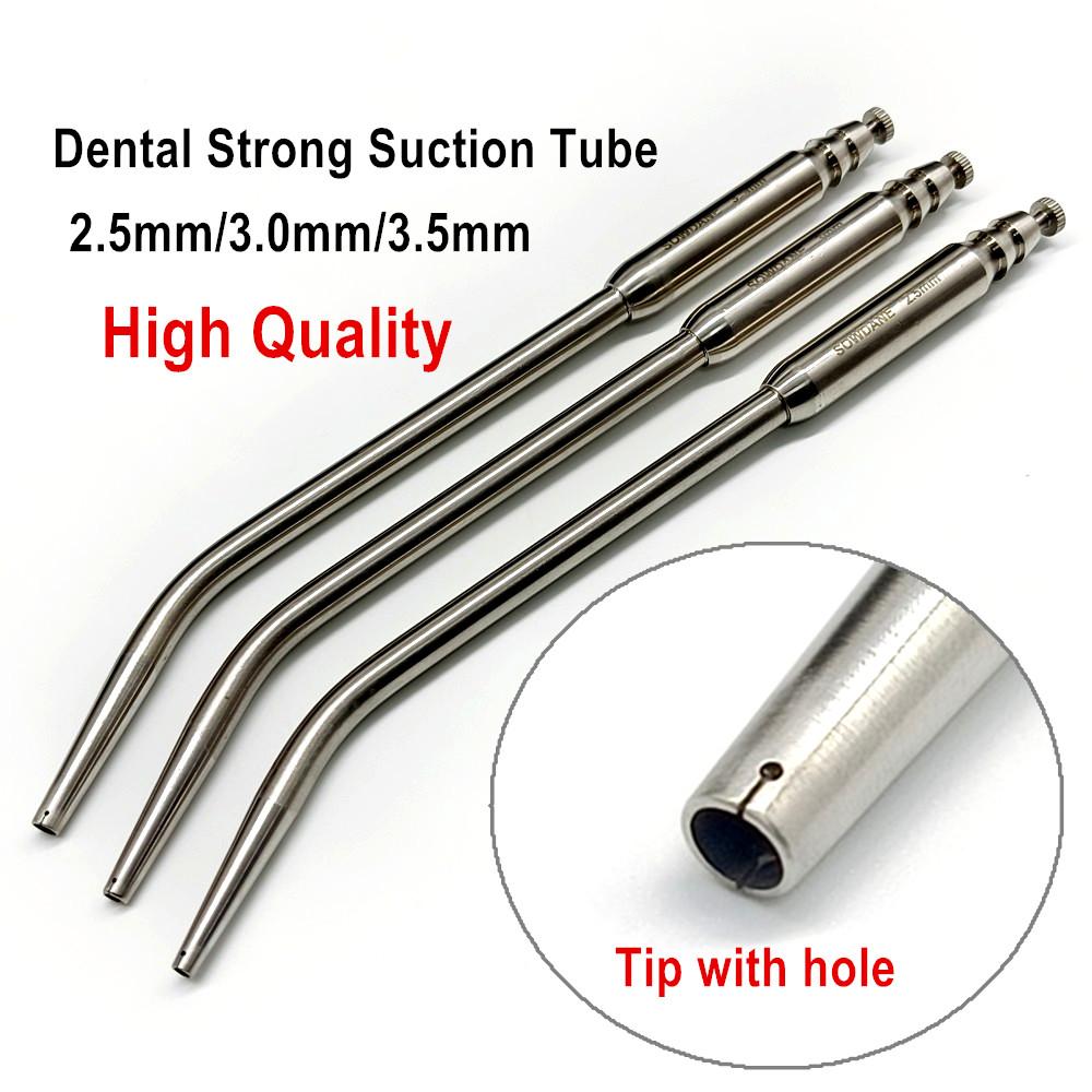 Высококачественный стоматологический сильный всасывающий аспиратор SuctionTube Sucker Dredge Suite, наконечник из нержавеющей стали с отверстием, стоматологический хирургический