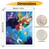 Disney DIY The Little Mermaid Oil Painting Art Painting Kit Home Wall Decor Handmade Gift For Room Bedroom Office Living Wall Art Decor