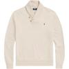 Polo Solid Color Long Sleeve Polo Shirt Men Tops Beige 710877989-002