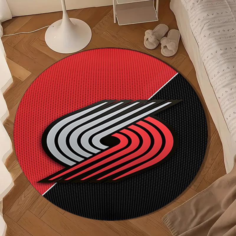 Trail Blazers Logo Round mat, Anti-slip Circle Carpet Chair rug For livingroom,Bedroom, doormat home decor Gift Christmas Gifts