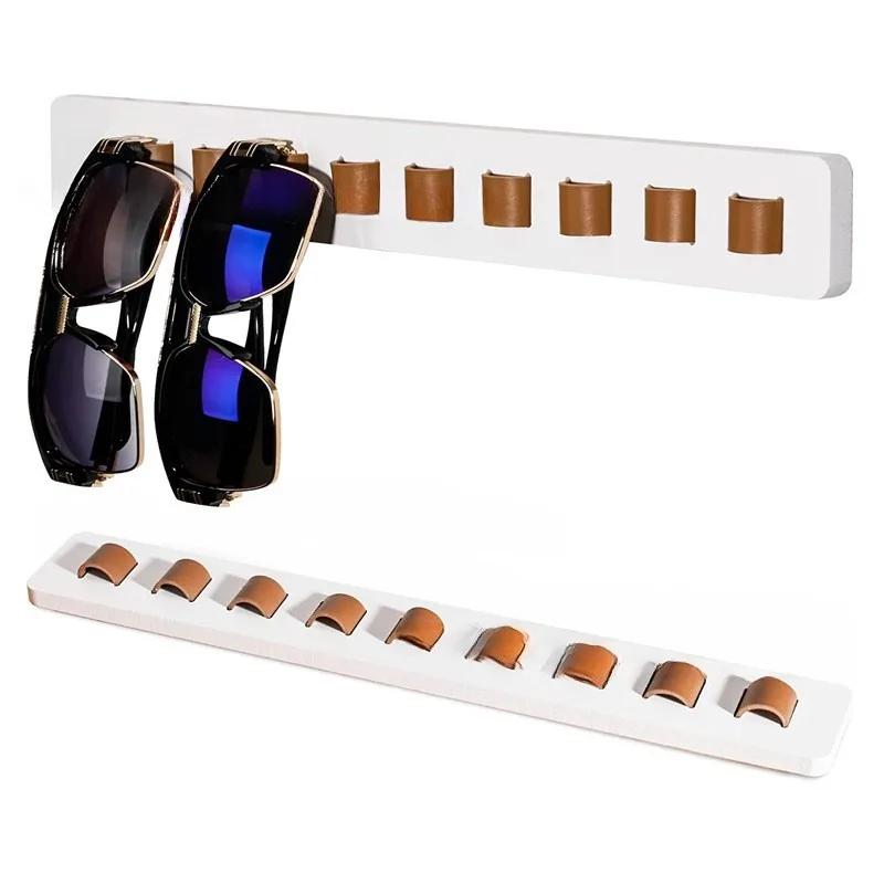 Деревянная полка для хранения очков, настенная полка для очков, бытовые солнцезащитные очки, стеллаж для хранения солнцезащитных очков, витрина для очков