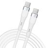 Câble 60W USB-C pour iPhone 16 Pro Max, iPhone 16 Pro, iPhone 16e, iPhone 15 Plus - 1 Mètre Blanc