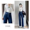 Винтажные женские джинсы с высокой талией, зимние толстые теплые уличные джинсы, широкие джинсы, женские джинсовые брюки, прямые мешковатые джинсовые брюки для мам