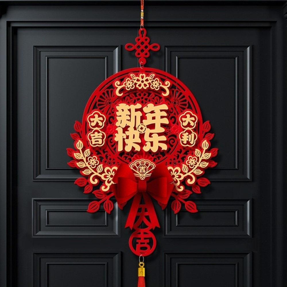 2026 Collection Horse Year Couplet Lucky Tassel Pendant Chinese New Year Decor Red Lintel Sticker Fortune Hanging Ornament