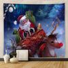Европейский и американский рождественский печатный гобелен, настенный ковер, картина, фоновая картина, подвесная ткань