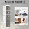 Bathroom Storage Cabinet 4/5 Tier Waterproof Light Luxury Bathroom Organizer Shelves for Kitchen Bathroom Corner and Small Space
