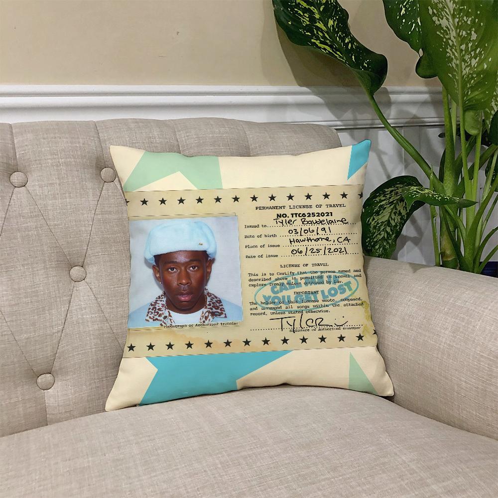 Чехол на подушку от рэпера T-Tyler-ES The C-Creator Квадратный чехол на диванную подушку Повседневный Удобный для кожи Чехол на подушку